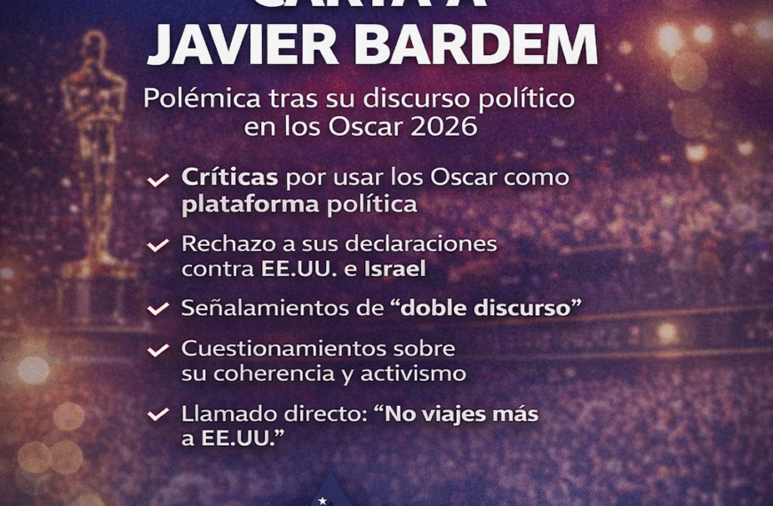 Carta a Javier Bardem